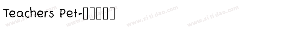 Teachers Pet字体转换